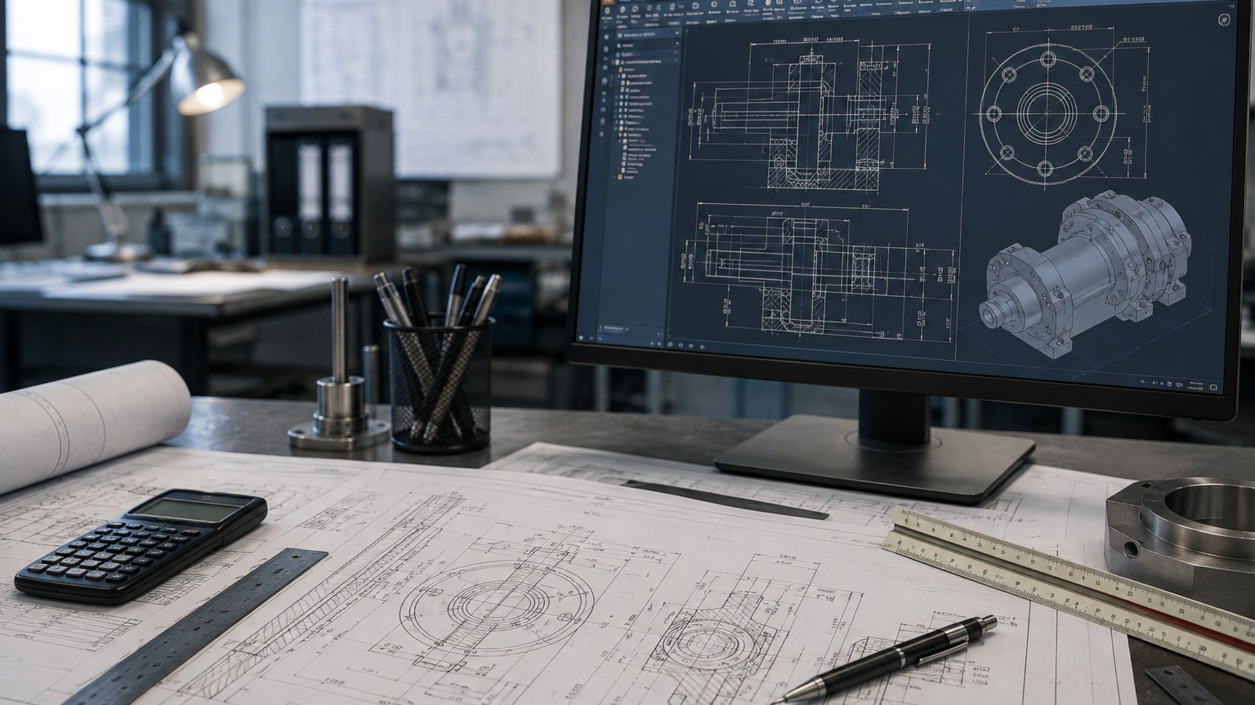 CAD draughting and manufacturing drawing support